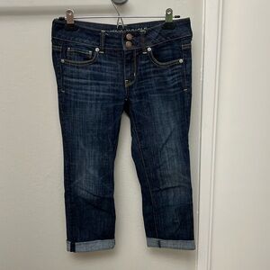 American Eagle Artist Stretch Crop Jeans Size 0